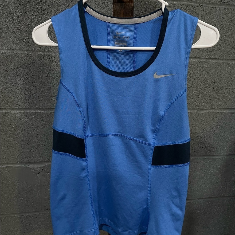 Nike Blue and Black Sports Tank